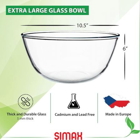 Simax Mixing Bowl 1.3 L - Made in Czech