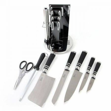 8 Pcs Knives Set with Stand, Stainless Steel