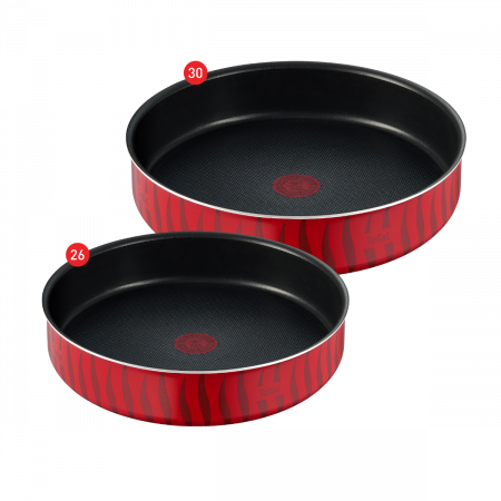 Tefal Tempo Flame Round Oven Tray Set , Size 26,30