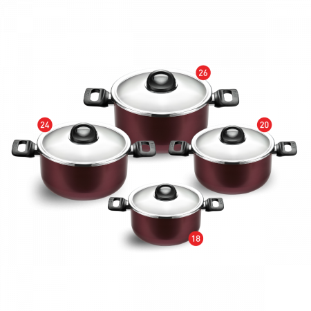 Tefal Armatal Set Stewpots (18-20-24-26) 