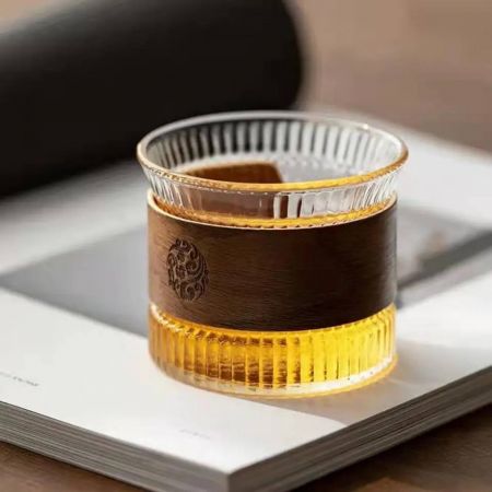 Modern Coffee Cup with Brown Sleeve