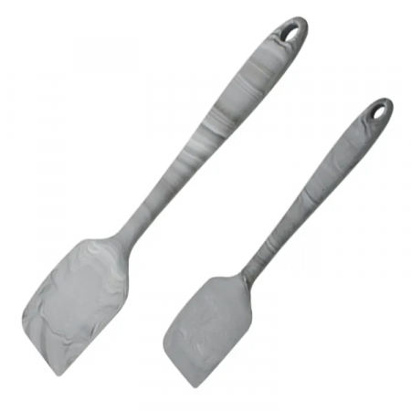 Fully Silicon round spatula  - Marble