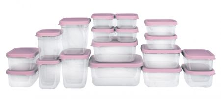 Aksa food containers 18 pcs - Rose