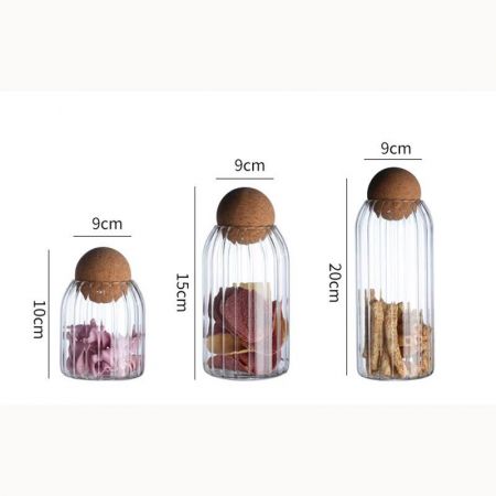 Striped legumes & Spices Jar 