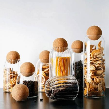 Striped legumes & Spices Jar 