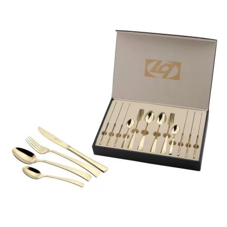 LQ Cutlery Set 24 pcs Gold,DA141C023-MI